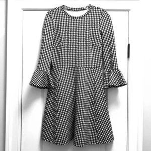 Kate Spade Houndstooth Ponte Dress - small
